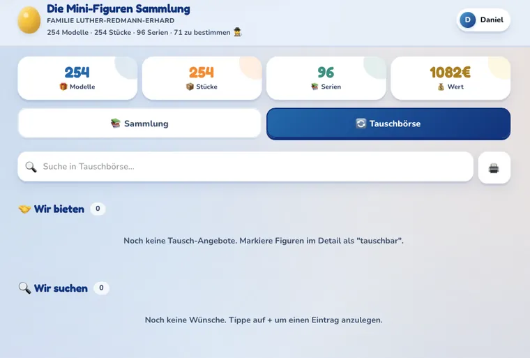Tauschbörse: „Wir bieten“ & „Wir suchen“